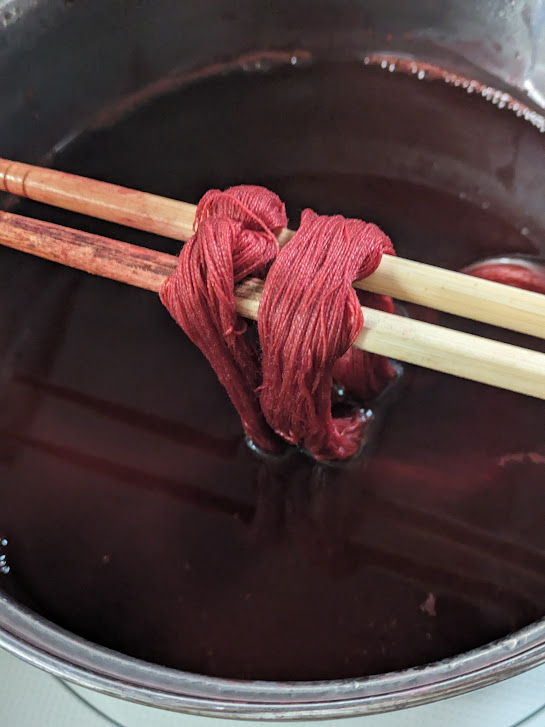 メイプル楓虎斑杢材　蘇芳染め　ミニ食蘢　小物 KKF4037 75d梨地高減量ジョーゼット｜無地染｜ポリエステル